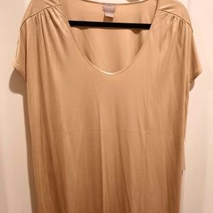 Chico's Gold Shimmer short sleeve Tee